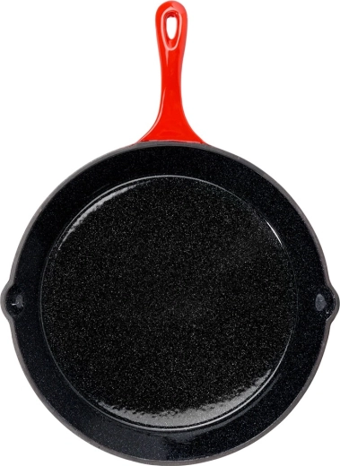 Silná litina a smalt pro rovnoměrné teplo