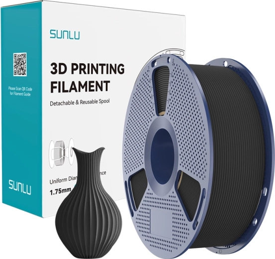 Sunlu PLA Classic černý filament 1,75 mm 1 kg
