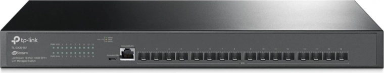Řízený přepínač 16× SFP+ 10Gb/s JetStream L2+
