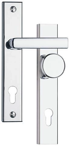 Bezpečnostní kování 802, rozteč 90 mm, saténový chrom / saténový TiN, nerez