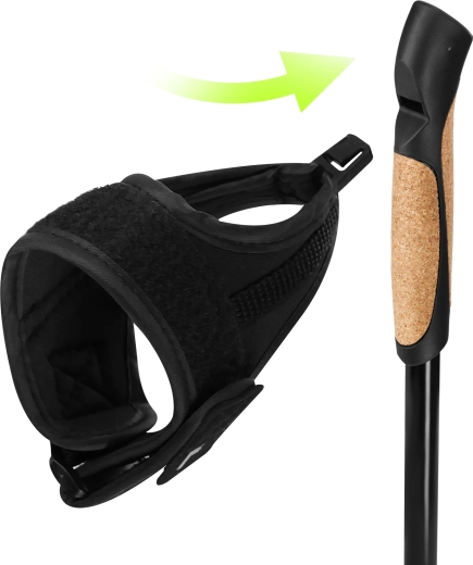 Ergonomické korkové rukojeti s poutek na zápěstí