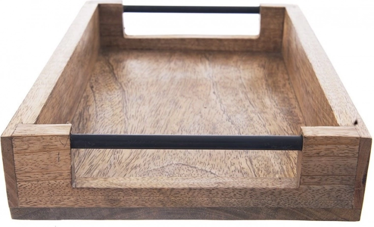 Exotické dřevo manga s přírodní kresbou