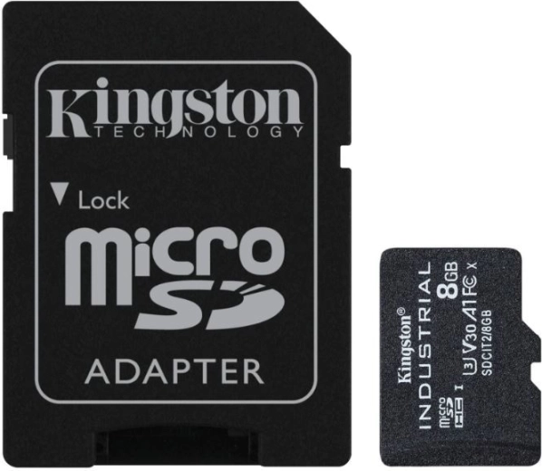 Průmyslová paměťová karta microsd 8 gb uhsi cl10 bez adaptéru