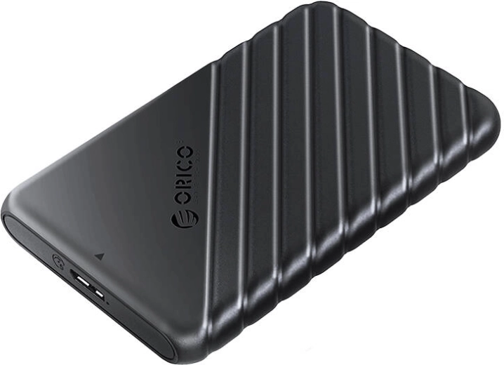 Orico 25PW1 externí box pro 2.5" HDD/SSD, USB 3.0 5 Gb/s, USB‑A na Micro‑B, černý