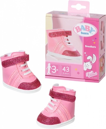 Tenisky pro panenku BABY born 43 cm – růžové
