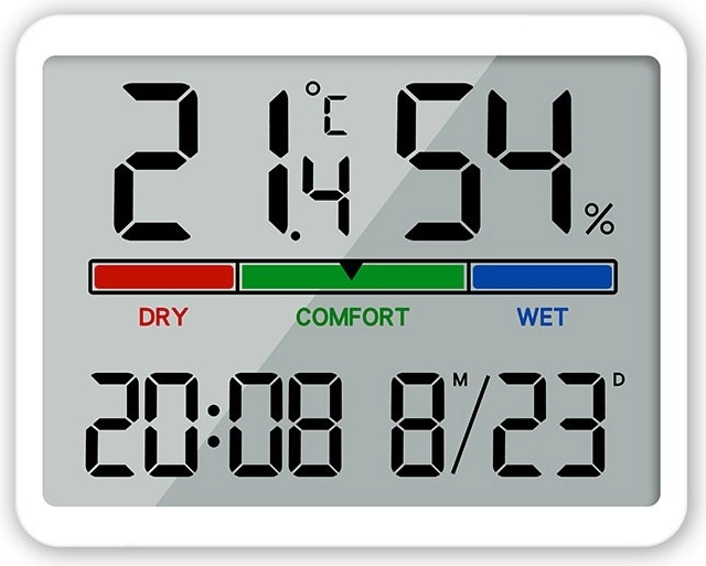 Domácí meteostanice Renew Force bílá s teploměrem a vlhkoměrem