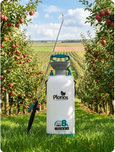 Nerezová lanca a mosazná tryska pro přesný postřik