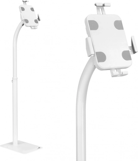 Podlahový stojan na tablet se zámkem 7,9–11" MACLEAN bílý