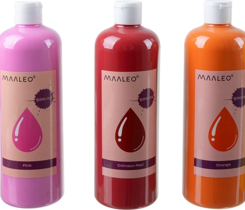 18 sytých barev v objemu 500 ml