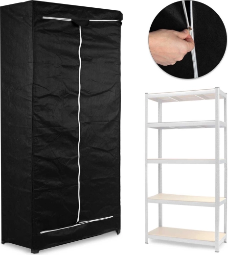 Ochranný potah na regál 180 × 90 × 40 cm černý