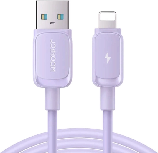 Joyroom nabíjecí a datový kabel USB na Lightning 2,4 A 1,2 m fialový