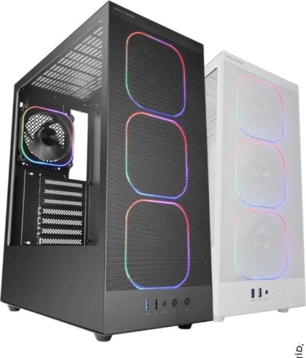 Maximální airflow díky mesh čelu