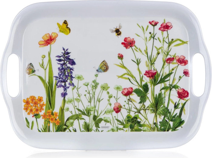 Melaminový servírovací tác Meadow 36 × 25,5 cm s úchyty