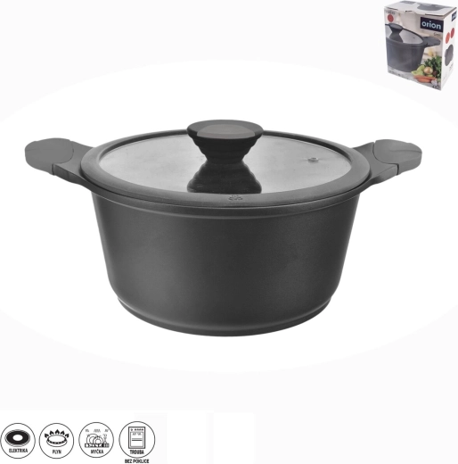 Hrnec GALI 4,5 l se skleněnou poklicí
