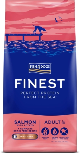 Fish4Dogs finest malé granule pro dospělé psy losos s bramborami 6 kg