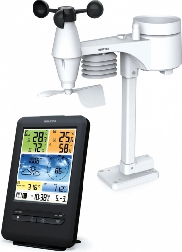 Profesionální meteostanice s WiFi senzorem 5v1