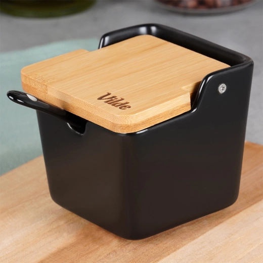 Výklopné bambusové víčko pro rychlý přístup