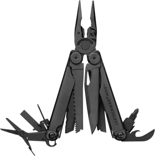 Leatherman Wave Plus Black multifunkční nástroj – 18 funkcí, černý