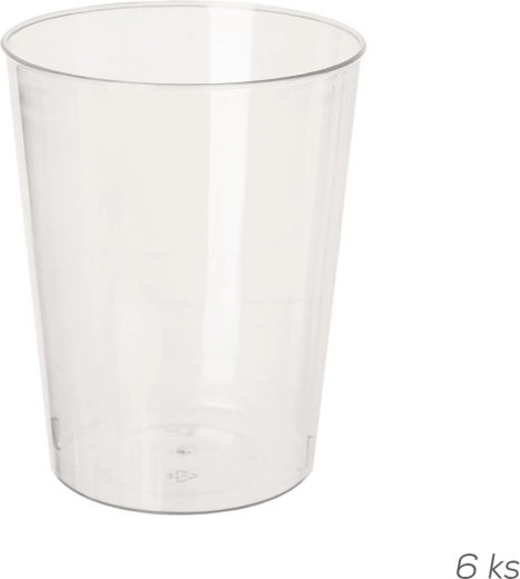Plastový kelímek 280 ml transparentní - 6 ks