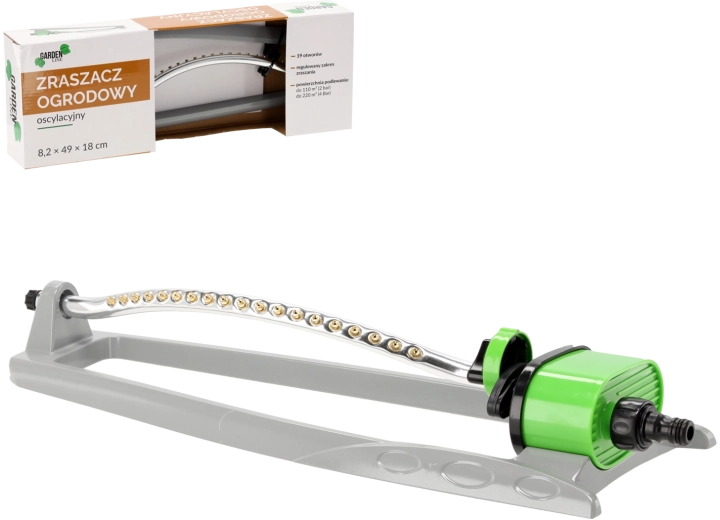 Zavlažovač oscilující na trávník 8,2 × 49 × 18 cm