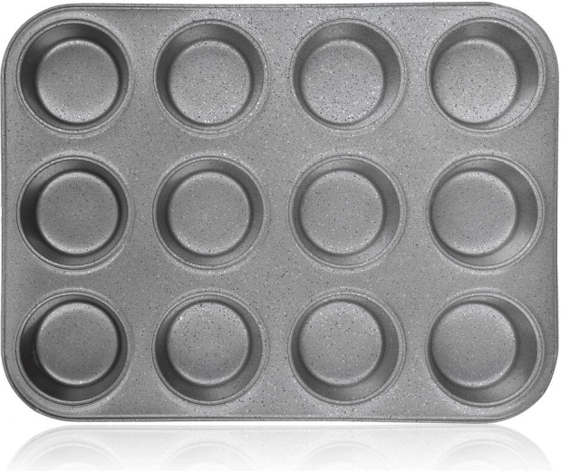 Forma na muffiny GRANITE s nepřilnavým povrchem, 12 ks