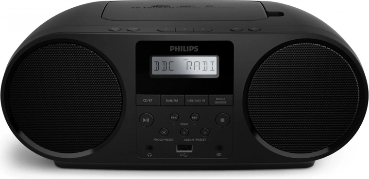 Přenosné rádio a CD boombox PHILIPS TAZ6000 s DAB+/FM, Bluetooth a USB
