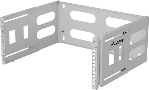 Nástěnný držák rack 19" 4U 497 × 400/240 šedý