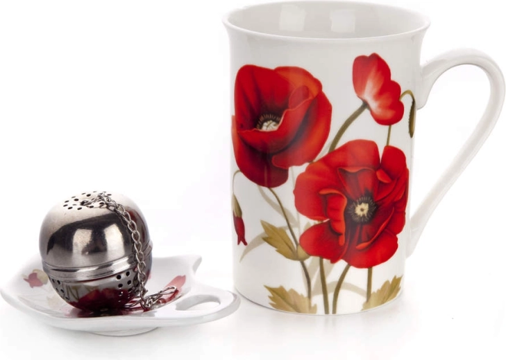 Tří­dílná čajová sada Red Poppy