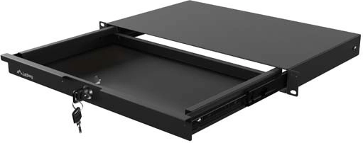 Zásuvka do racku 19" 1U 270 mm černá Lanberg