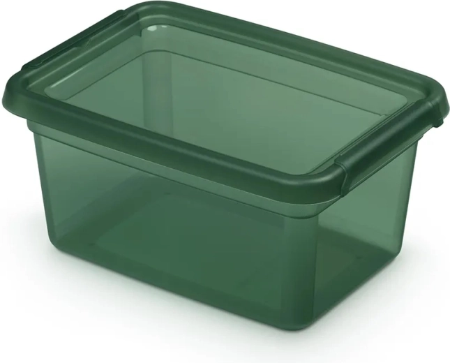 Basestore PINE úložná dóza s víkem a klipsy 1,5 l