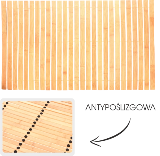 Bambusová koupelnová předložka Haiti 50 × 80 cm