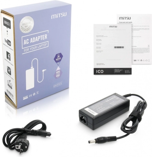 Nabíječka / napájecí adaptér 20 V 3,25 A (5,5 × 2,5 mm) pro FUJITSU a MAXDATA, 65 W
