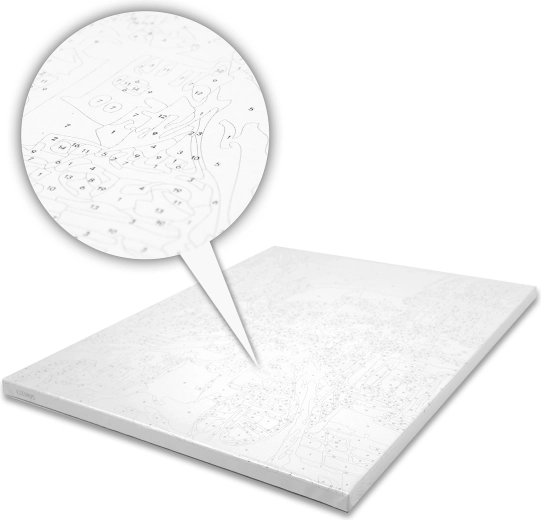 Plátno s přesným potiskem pro snadné vedení