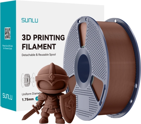 Sunlu PLA+ filament 1,75 mm – čokoládová