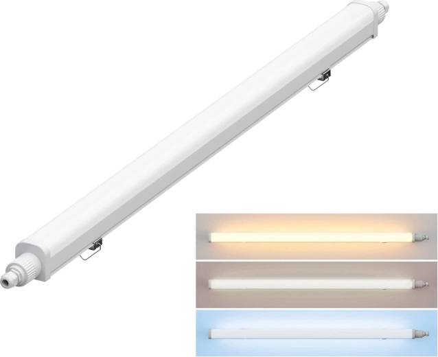 Solight prachotěsné LED svítidlo IP65 s volitelnou chromatičností 36 W, 127 cm