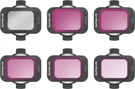 Sada filtrů Sunnylife MCUV a ND8/16/32/64/128 pro DJI Avata 2