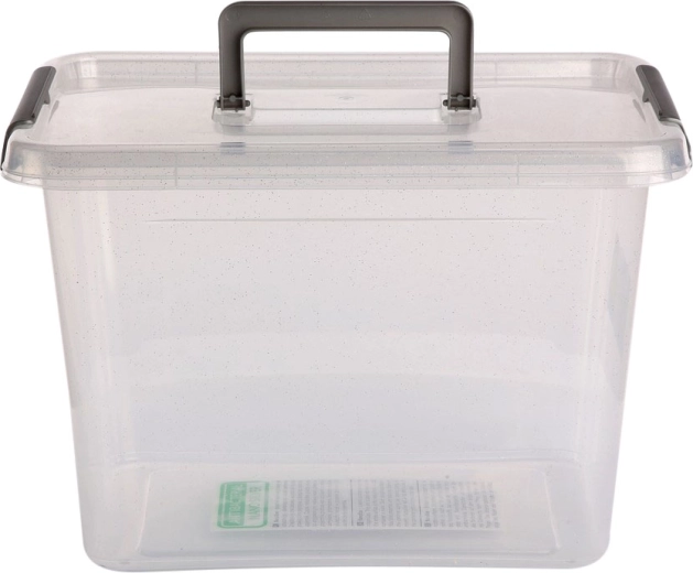 Antibakteriální úložný box s víkem a madlem 19 l