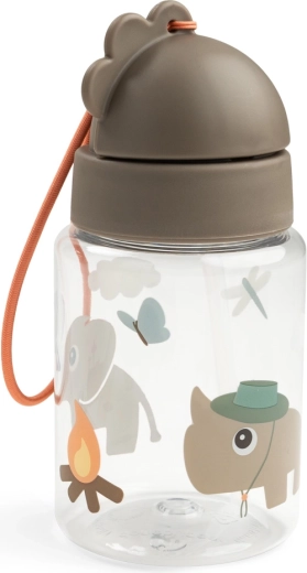 Done by Deer láhev s brčkem Tiny trails písková 280 ml