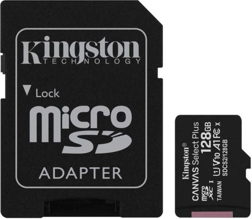 MicroSD karta 128 GB Kingston Canvas Select Plus s adaptérem