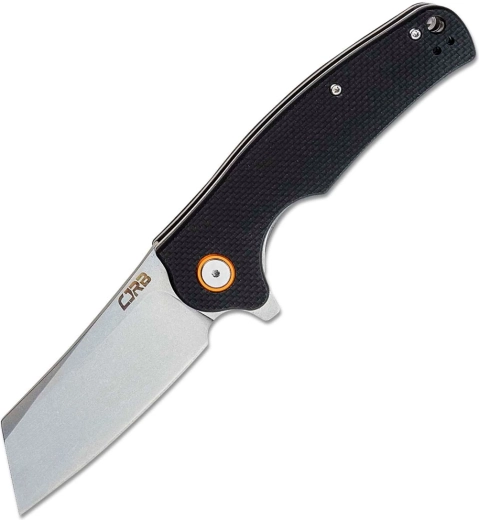 Skládací nůž CJRB Crag, 8,7 cm, stonewash čepel, černé G10