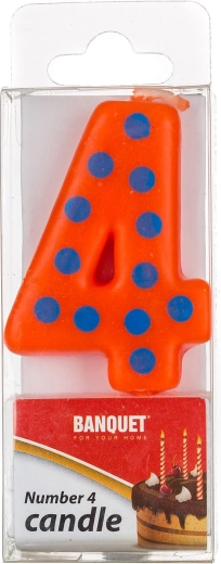 Narozeninová svíčka číslo 4 My Party