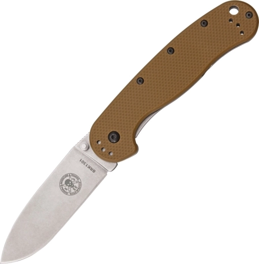 Esee Avispa Coyote Brown kapesní outdoorový nůž 8,9 cm, stonewash, hnědý, FRN