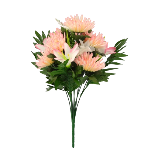 Realistické květy a bohaté olistění