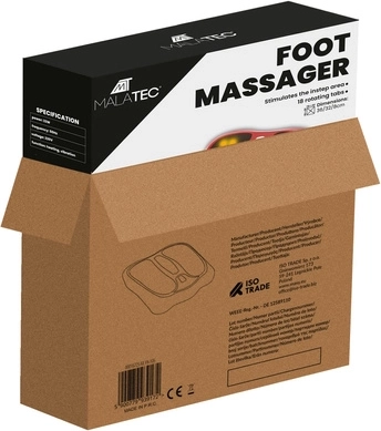 18 rotačních masážních uzlů pro celou plosku