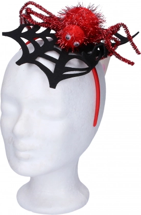 Čelenka s pavučinou a pavoukem