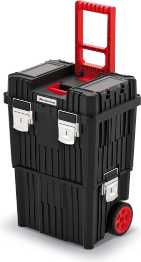 Modulární kufr na nářadí Heavy 71 l s kolečky a sklopnou rukojetí
