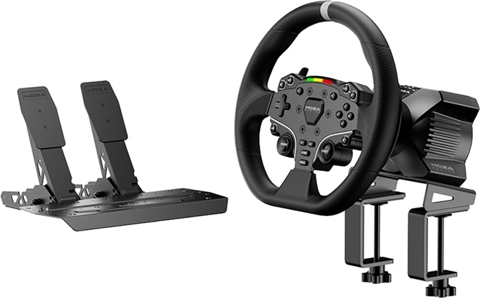 Herní závodní sada MOZA Racing R3 s volantem ES a pedály SR-P Lite pro PC