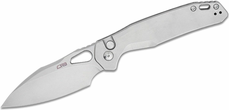 Skládací kapesní nůž CJRB Frack 9,9 cm, stonewash, celokovový