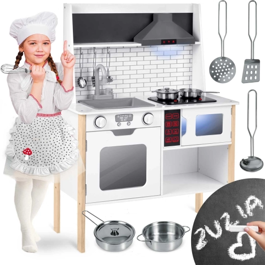 Dřevěná interaktivní dětská kuchyňka RICOKIDS RC-846