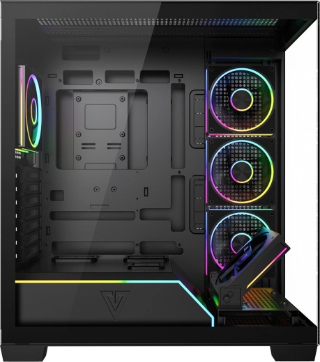 Pět ARGB ventilátorů a integrovaný kontrolér